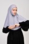 Practical Scarf with Veil-no Veil Ready Turban Souffle Gray - 3