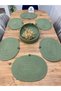 Jute Straw American Serving Oval Platter and Basket Set of 7 - 2
