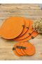 Jute Straw American Style Oval Serving Tray and Cup Holder Set of 8