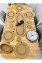 14-Piece Jute Straw Placemat Set - Runner, Basket and Cup Holder - 4