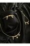 Zircon Stone Key Lock Necklace Bracelet Set - 4