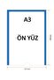 A3 Blue Magnet Frame - Kurzer Rand, mit Magnet (10 PCS PACK)