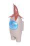 Among Us Light-Up Glowing Action Character Figure Toy Silver Gray - 2