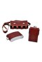 Luxury Gift Stainless Faux Leather Twin Whiskey Cognac Drink Flask with Strap Bag Pocket Flask 270 Ml - 3