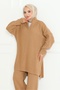 Mink Knitwear Set - Zippered Tunic and Trousers 1126 - 2