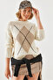 Women's Beige Baklava Sweater 20246195