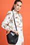 Nairobi Women's Black Shoulder Bag with Magnetic Closure and Adjustable Strap with Puppy Card Holder - 6
