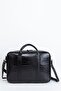 Deridense Unisex MacBook Organizer Laptop Briefcase 15.6" & 16" Inch Black Crocodile - 4