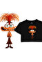 Reverse Face Printed Crop Tshirt