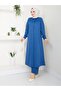 Plus Size Jacquard Long Shirt and Trousers Set - Seasonal