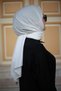 Hijab Cotton Scarf White Shawl