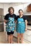 Women's and Men's Couple Set of 2 Aprons, Cute Cat - 3