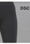 Women's Gray High Waist Seamless Ribbed Leggings - 3