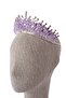 Gold Lilac - Bridal Henna Wedding Crown with Crystal Stones and Bead Decoration - 2