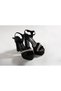 Women's 13 Cm Satin Stone Platform Evening Dress Shoes (BUY ONE SIZE BIGGER) - 4