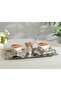 Coffee Cup Turkish Coffee Presentation Set Metal Cup Set Copper Coffee Cup with Tray Coffee Pot 2 Pieces - 2