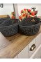 Height10, Length30, Width17 - Height9. Boy26, En15- 2-Piece Wicker Basket Gift Basket, Dowry Basket, Bread Basket - 3