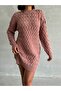 Cross Braided Casual Knitwear Tunic - 7