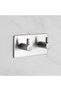 Stainless Steel Adhesive Bathrobe and Towel Holder Set - Easy Instant Assembly, No Screws! - 4