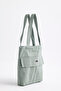 Green H0002 Daily Women's Shoulder Bag - 3 Compartments, Cover, Canvas Fabric, L:35 E:35 - 2