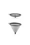 4-Piece Accordion Folding Strainer Set - Kitchen Dowry Set (accordion-handled brass strainer funnel gray) - 6