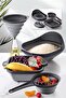 4-Piece Accordion Folding Strainer Set - Kitchen Dowry Set (accordion-handled brass strainer funnel gray)