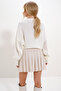 Women's Cream Crew Neck Patterned Knitwear Sweater Alc-X12674 - 6