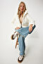 Women's Bone Feather Hooded Oversize Coat Rv00200 - 2