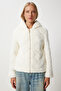Women's Bone Feather Hooded Oversize Coat Rv00200 - 5