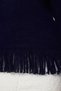 Navy Blue Soft Textured Tassel Detailed Knitwear Sweater Twoaw25Kz00063 - 4