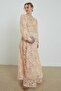 Beige Coloured ELISABETH Lace Stone Embroidered Dress - 6