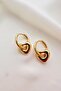 METAL HEART HOOP EARRINGS - 3