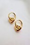 METAL HEART HOOP EARRINGS