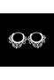 Vintage Design Hoop Boutique Design Tarnish-Free & Rust-Proof 316L Steel Gothic Earrings - 2