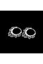Vintage Design Hoop Boutique Design Tarnish-Free & Rust-Proof 316L Steel Gothic Earrings - 3