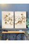 | Soft Beige Cream Combination Soft Flower | Glass Table 2 Vertical - 2