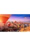 WONDERFUL CAPPADOCIA BALLOONS BUTTERFLY-ABSTRACT FRAMED TEMPERED GLASS TABLE 3-PIECE VERTICAL - 4