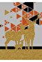 هاريكابيريف | تركواز ناعم، مزيج من الترتر التجريدي الأكثر أناقة | طاولة زجاجية مؤطرة ثلاثية عمودية - 2
