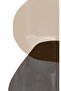 WONDERFUL ABSTRACT ABSTRACT MODEL 2 FRAMED TEMPERED GLASS TABLE SINGLE VERTICAL - 2