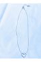 Heart Patterned Steel Knot Necklace - Silver - 3