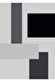 Hari̇kabi̇rev | Antrasit Gray Modern Abstract Vector Work | Framed Glass Table 3 Pieces Vertical - 2
