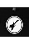 Black T-Shirt with White Bass Guitar Pocket Logo Design - 5