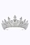 6cm High Elegant Princess And Bridal Crown, Crystal Bead Embroidered - 4