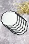6 White Cocktail Napkins