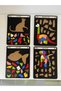 Dinosaur, Cat, Dog and Fish Cute Animals Puzzle Set of 4 for Children - 4