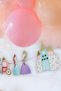 Princesses Themed Glittery Banner with Chats and Car 10 Pieces and 10 Toothpicks - 2