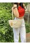 Handbag Beach Bag Shoulder Bag Jute Straw Look - 2