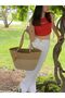 Hand Bag Beach Bag Shoulder Bag Jute Straw Look - 2