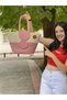 Handbag Beach Bag Shoulder Bag Jute Straw Look