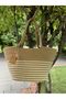 Hand Bag Beach Bag Shoulder Bag Jute Straw Look - 4